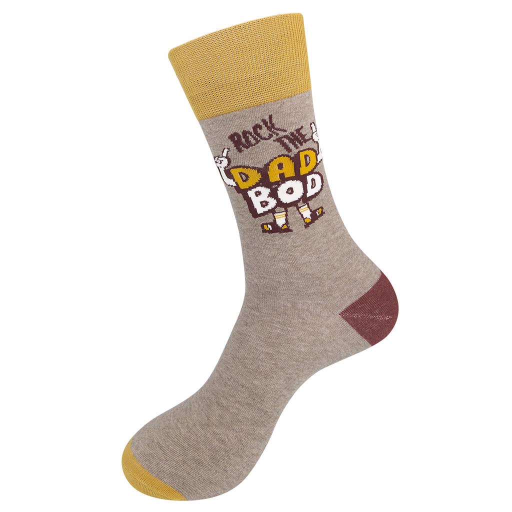 Rock the Dad Bod Socks | Gift for Dad | Funny Socks - HER Home Design Boutique